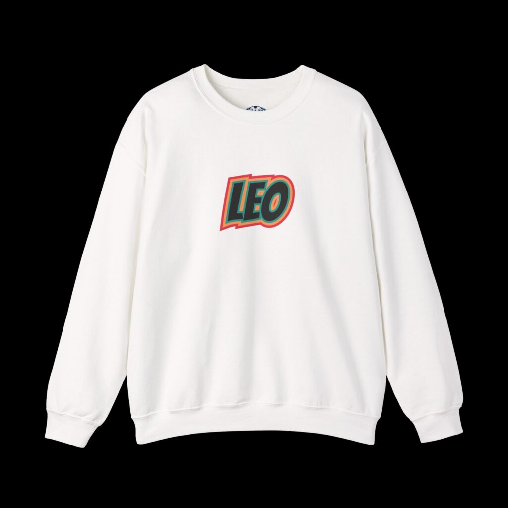 Leo Zodiac Crewneck Sweatshirt – Heavy Blend for Astrology Lovers