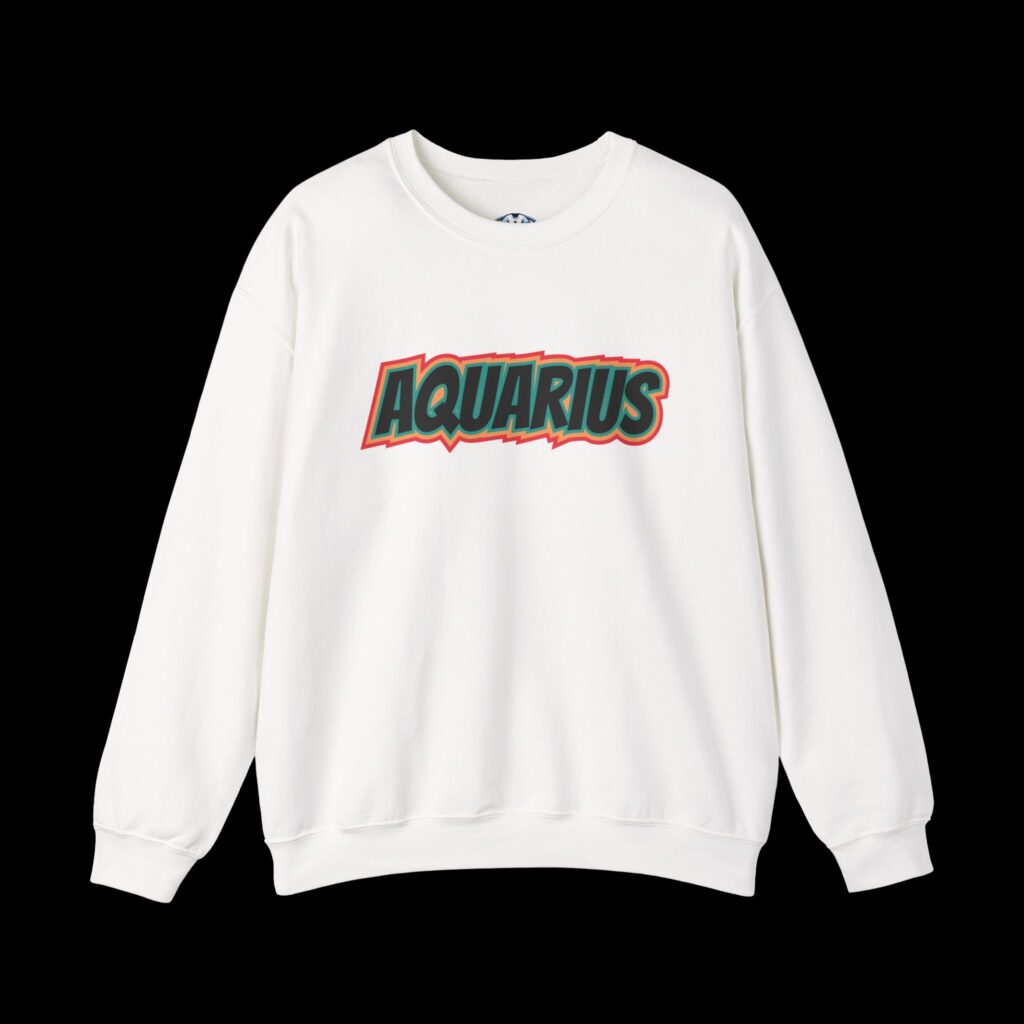 Aquarius Unisex Heavy Blend™ Crewneck Sweatshirt - Cozy Astrology Apparel